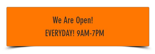 we are open